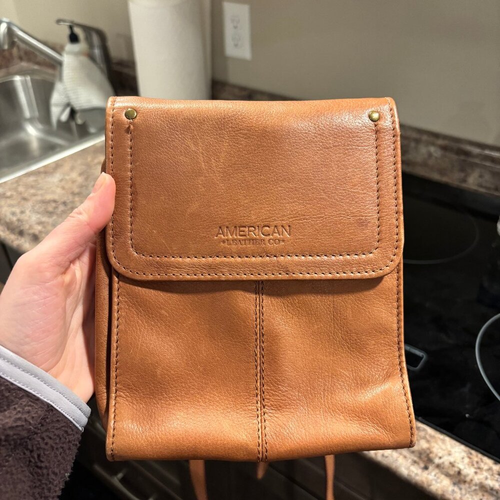 American leather co. brown crossbody bag